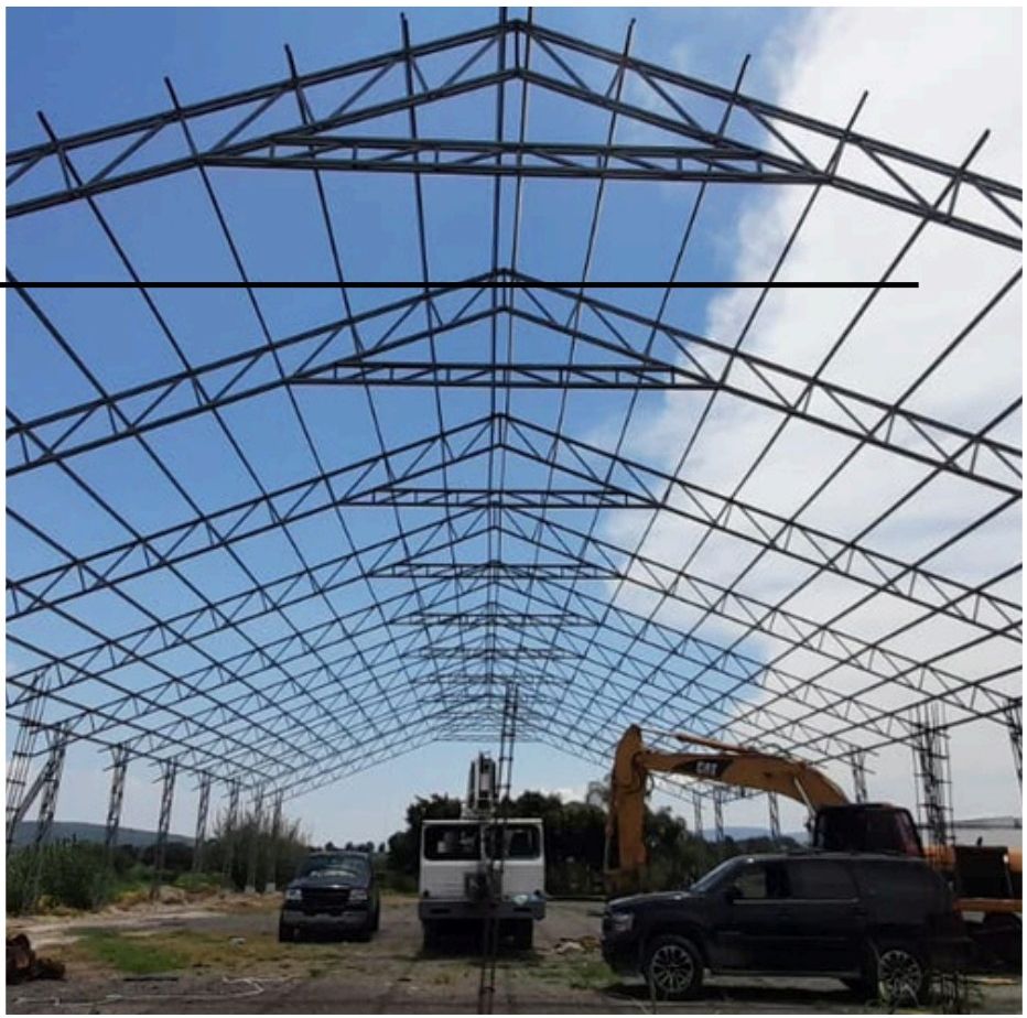 Estructura de acero de la nave para aceros